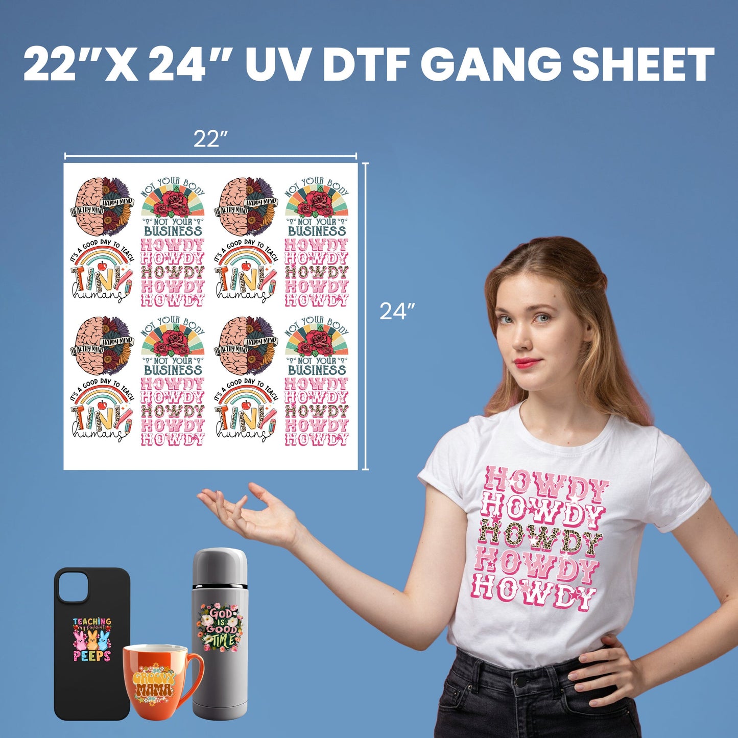 3D UV DTF - Create a Gang Sheet
