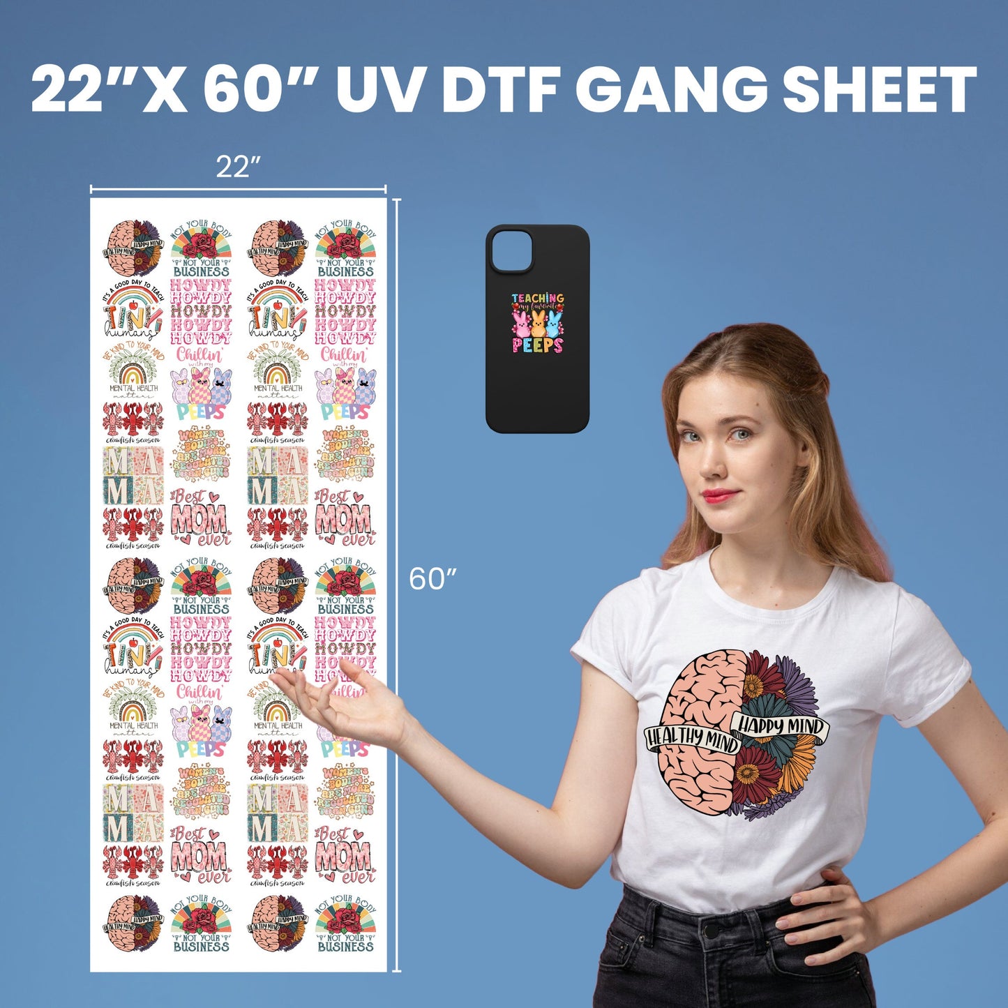 3D UV DTF - Create a Gang Sheet