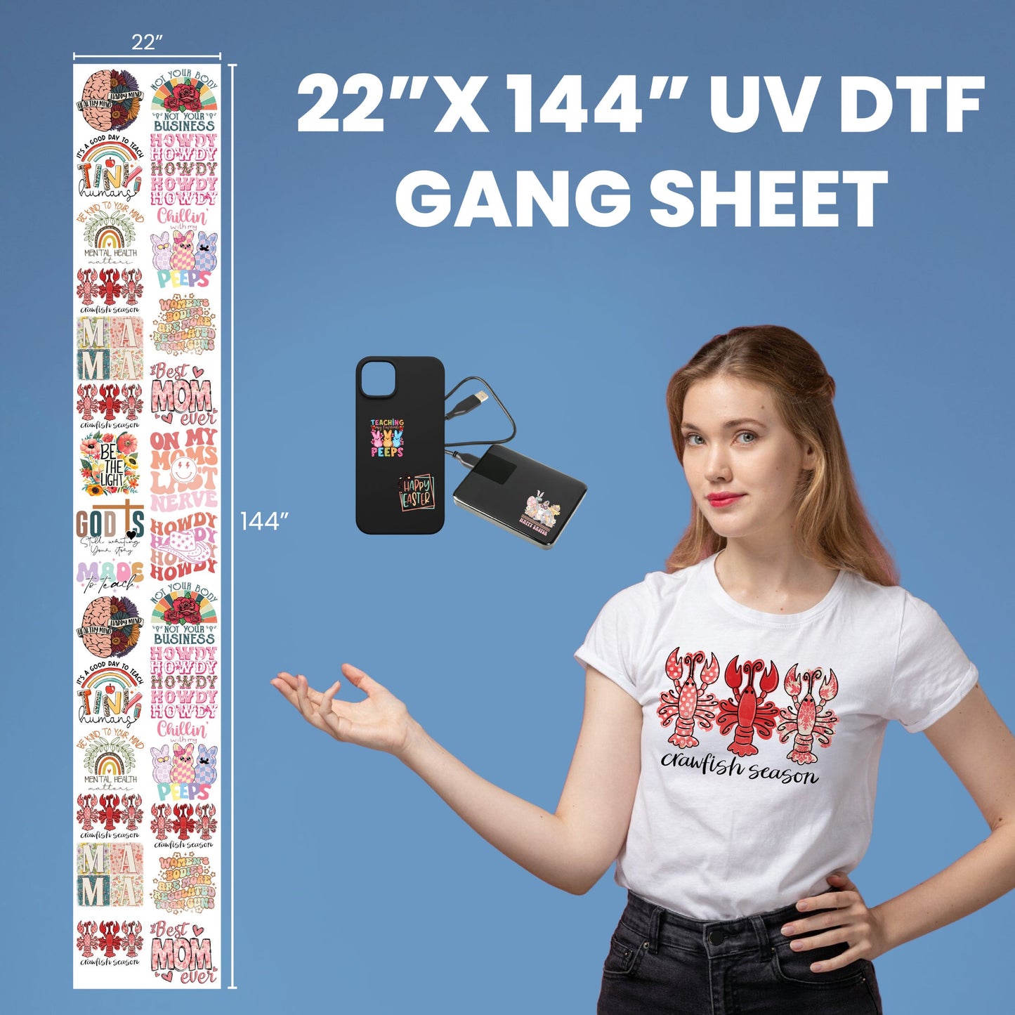 3D UV DTF - Create a Gang Sheet