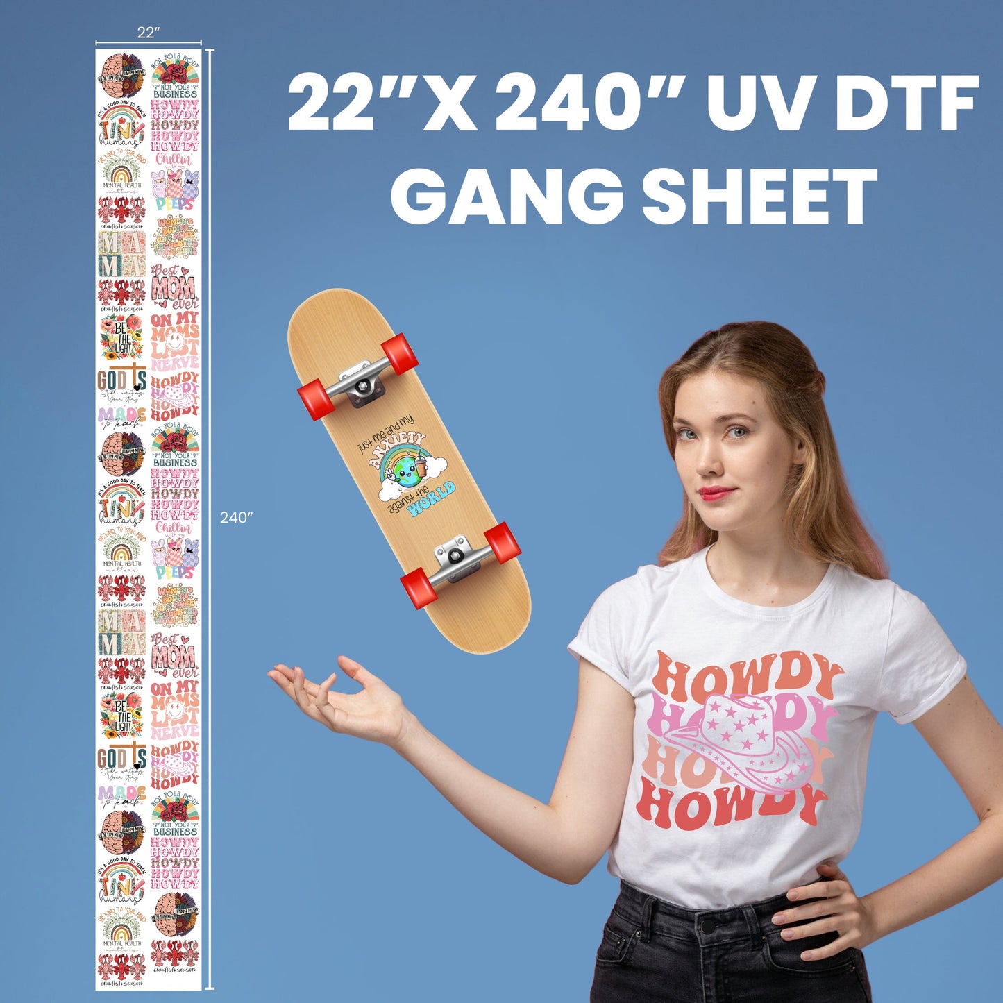 3D UV DTF - Create a Gang Sheet