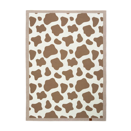 Baby Cow Jacquard Knit Blanket