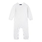 Baby Knit Romper Snap Closure in White