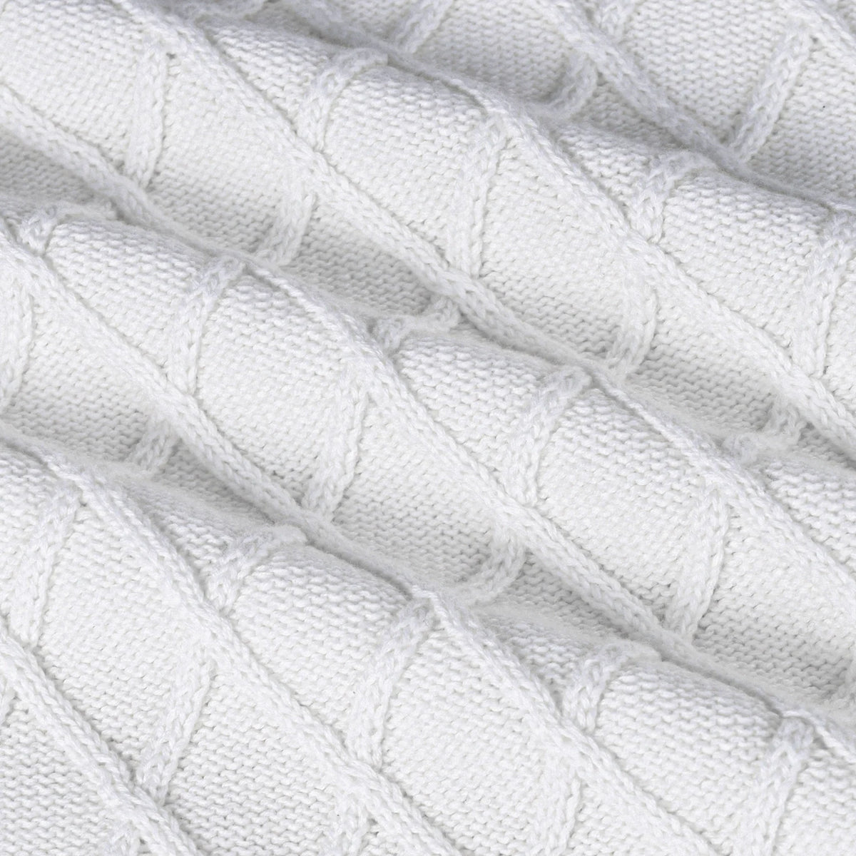 Cable Knit Baby Sleep Sack in White