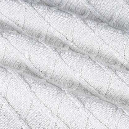 Cable Knit Baby Sleep Sack in White