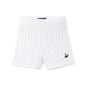 Cable Knit Short in White