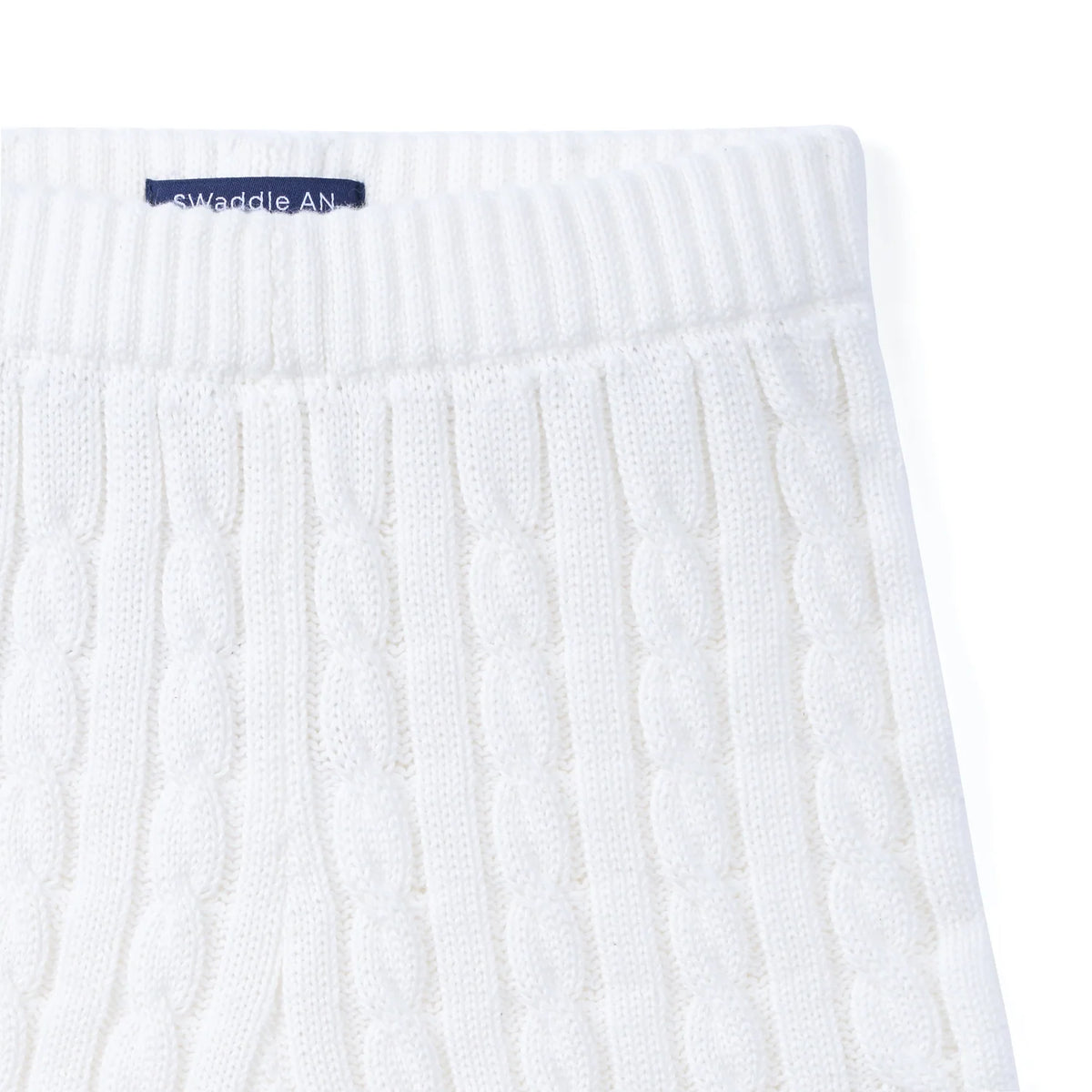 Cable Knit Short in White