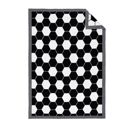 Soccer Jacquard Knit Baby Blanket