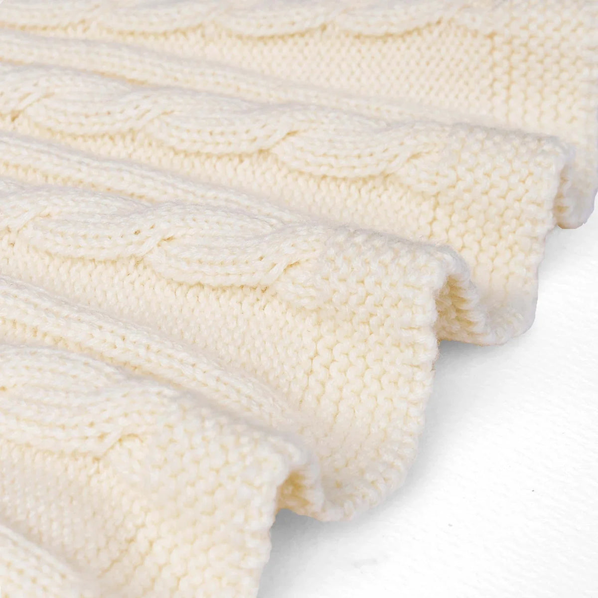 Cable Knit Skirts in Cream