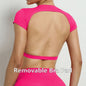 FlexiFit Women's Backless Crop Gym Top