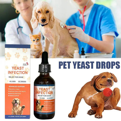 3pcs(Buy 2 Get 1 Free)Pet Yeast Probiotic Drops - Gut Health Supplement for Dogs & Cats Supports Digestive Health