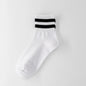 Vintage Two Stripes Sports Cotton Men Ankle Socks Streetwear Hiphop Skate Hiphop Athletic White Black Shcool Designer Punk Boy