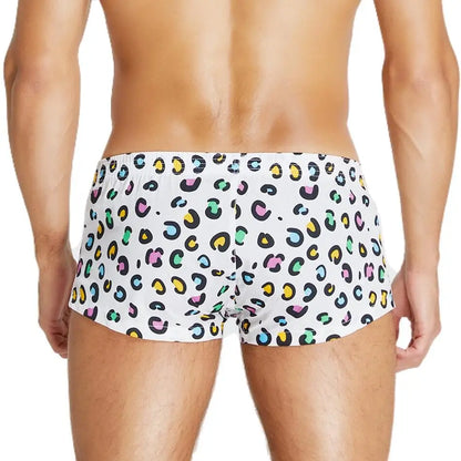 SEOBEAN 100% Cotton Boxers Printed Men's Underwear Boxer Shorts Arrow Panties Home Underpants Shorts Men Pajama Sleep Bottoms