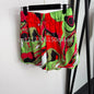 Luxury Red Silk Strap Top & Shorts Set