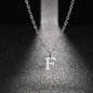 26 Letters A-Z Initial Pendant Necklaces for Women,Alphabet Pendant Rolo Chain Necklace,Simple Fashion Collar Jewelry Gift