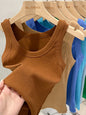 Zjaiss Women's Ribbed Elastic Summer Tank 2026