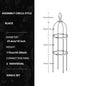 Climbing Plant Trellis Outdoor Tower Garden Flowers Support Frame Tall Potted Plants Support Climbing Flower Vines DIY Stand