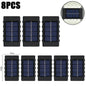 10 LED Solar Wall Lamp Outdoor Waterproof Solar Powered Light UP and