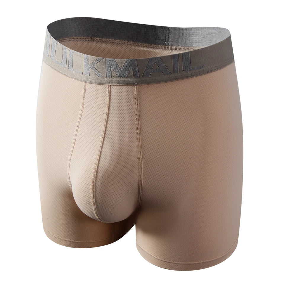Sexy Men Underwear Men's Boxer 3D Hammock-shaped Pouch Designed Breathable Mesh Panels Men Boxershorts Trunk Male Underpants