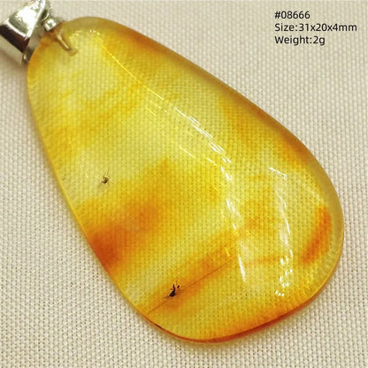Natural Amber Pendant From Baltic Flower Yellow Amber Water Drop Women Men Jewelry Reiki Stone Women Men AAAAAAA
