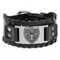 Trendy Viking Bracelet Nordic Rune Compass God Bird Charm Men's Bracelet New Fashion Leather Woven Jewelry Accessorie Party Gift
