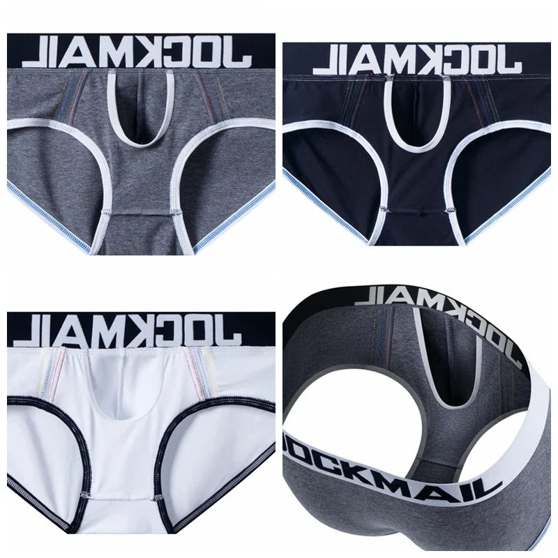 Cotton Men Underwear Boxer Brief Sexy Gay Penis Pouch Push Up Calzoncillos Hombre Slip Cueca Gay Underwear Male Panties