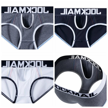 Cotton Men Underwear Boxer Brief Sexy Gay Penis Pouch Push Up Calzoncillos Hombre Slip Cueca Gay Underwear Male Panties