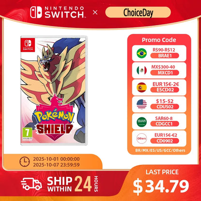 Nintendo Switch -Pokemon Shield-TV Tabletop Handheld Play Modes Genre Platformer Action for Switch OLED Lite Console