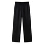 European and American Style 2024 Spring and Summer New Women's Clothing Wrinkle Effect Double Breasted Suit Jacket Pants Set