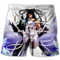 phechion New Fashion Men/Women Anime BLEACH 3D Print Casual Shorts Novelty Streetwear Men Loose Sporting Shorts L22