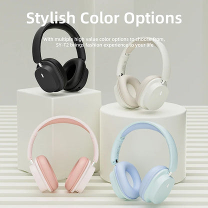 SY-T2 Wireless Bluetooth Headset With Microphone 9D Stereo Noise Canceling Headphone Choice Hifi Bass Hedset Original Packaging