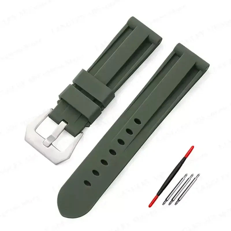 TicWatch Pro 5, Pro 3 & E3 Recessed-Panel Silicone Band