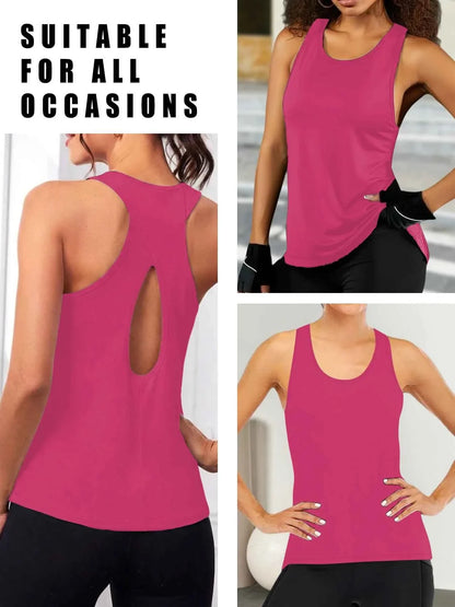 Super Soft Cross Backless Racerback Yoga Tops