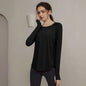 Long Sleeve Yogawear Blouse Workout Gym Clothing
