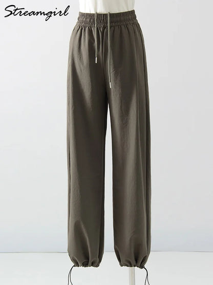 ChicEase High Waist Wide Leg Joggers