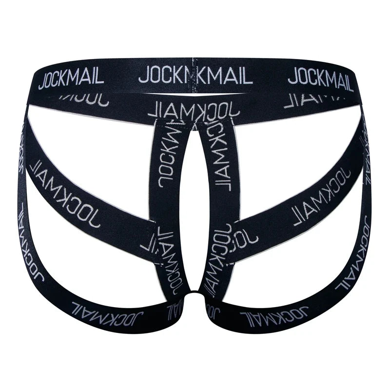 Cockstraps Open Back Underpants Men Jockstrap Panties Sexy Thongs G String Penis Pouch Underwear T-Back Open Butt Thong Lingerie
