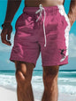 Men's Hawaiian Swim Trunks 3D Surf Print Beach Shorts Quick Dry Outdoor Leisure Sports Shorts Swimwear Fashion Men's Shorts