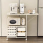 Kitchen Island Cart with 6 Drawers, Rolling Sideboard Cabinet, Dining Room Drawer Cart with Extended Desktop  Kitchen Furniture