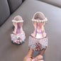 Summer Princess Girls Sandals Sequins Rhinestone Bow Girls Shoes New Baby Perform Prewalker Leather Casual Shoes