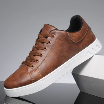 Casual Shoes Loafers British Leather Sneakers Flats Shoes Classic Men