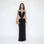 Sexy Women's Backless Dress Halter Sleeveless Waist Hollow Out Solid Female Dresses 2026 Summer Vacation Beach Fashion Lady Robe