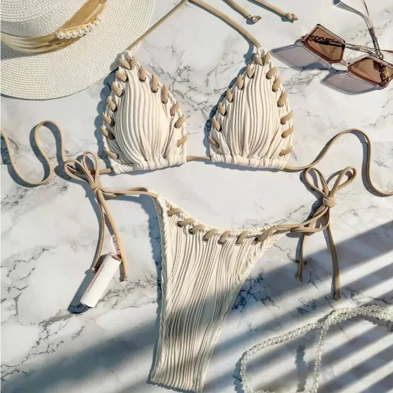 Two-Piece Swimsuit Women's Beachwear Set + Stylish & Premium