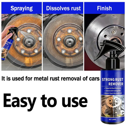 Car All-Purpose Rust Remover Spray - 100ml, Fast-Acting Iron Oxidation