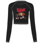 Women's Y2K Gothic Cartoon Print T-Shirt Trendy