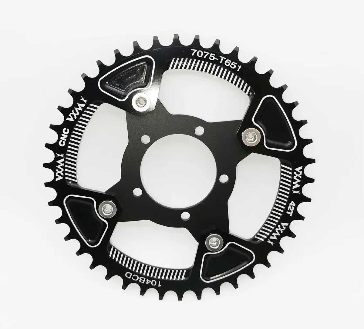 ALLTOO Bike Part Bicycle Crankset Bafang 104BCD Motor Aluminum Alloy Chainring Mid Drive Adapter For Electric E-bike 32T-52T