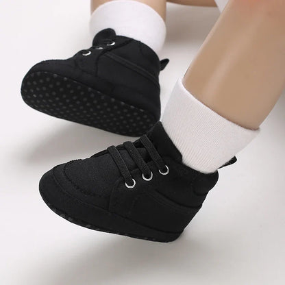 Baby Learning Walk Shoes, Striped PU Sports Shoes for Infants 0-18m