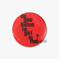 32/44/58mm Creative Round Animal Letter Pins Cartoon Character Funny
