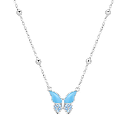 Romantic Pink Crown Heart Pendant Necklace Genuine 925 Sterling Silver Elegant Fine Jewelry for Women Wedding Holiday Presents