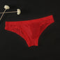 Sexy Men's Transparent Ice Silk Solid Color Panties Low-Waisted Breathable Underwear Pump Man Underpants Men Bulge Pouch Briefs