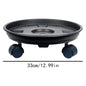 Heavy Duty Plant Holder 4 Wheel Rolling Planter Tray with Drainage Plant Pot Dolly Movable Base Home Garden Decorative Pot Stand
