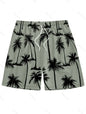 Men's Hawaiian 3D Palm Tree Pattern Beach Shorts Quick Dry Outdoor Leisure Sports Shorts Fashion Men's Shorts